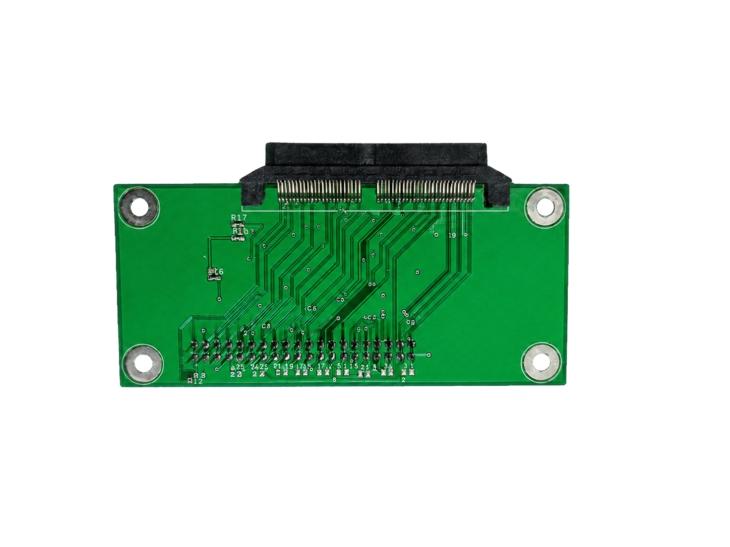 GPIO to Parallel Edge printed circuit board